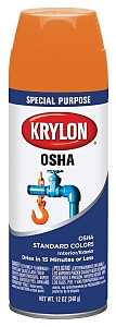 Krylon K02410777 Safety Spray Paint, Gloss, OSHA Safety Orange, 12 oz, Can