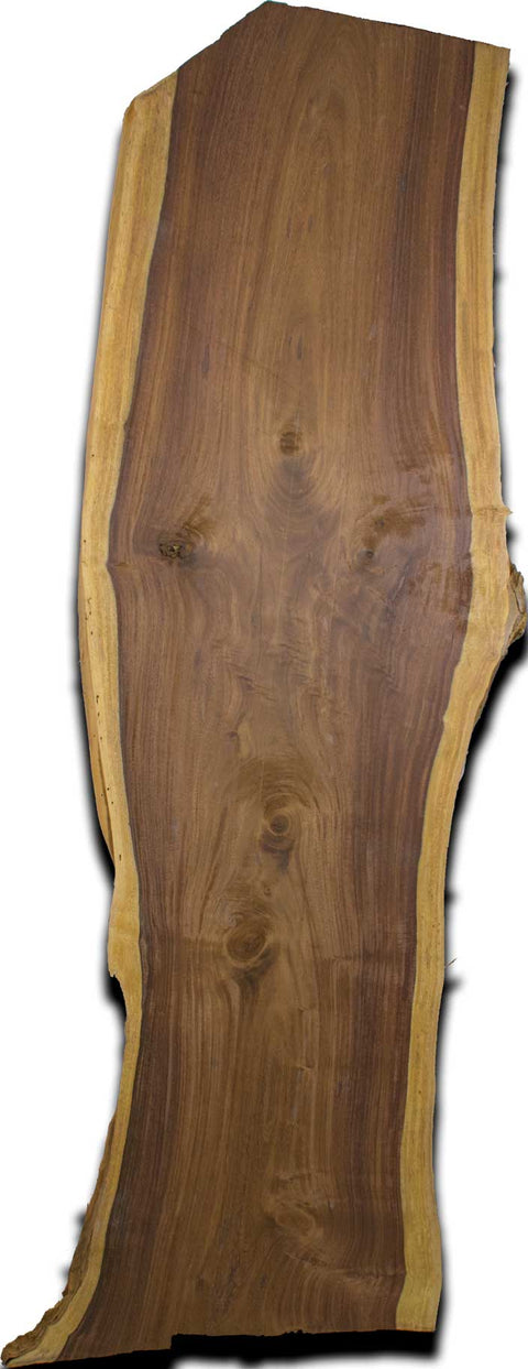 Rosewood Live Edge Wood Slab 1.5 In. x 17 In. x 60 In.