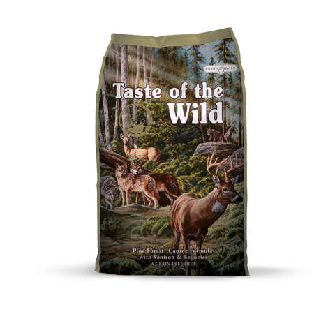 Taste of the Wild Pine Forest Adult Venison and Legumes Dry Dog Food Grain Free 5 lb