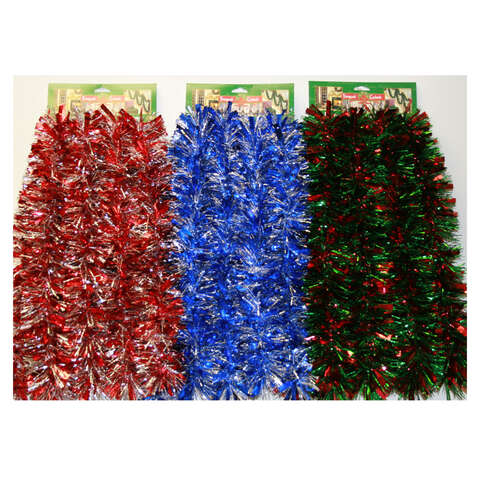 FC Young 12 ft. L Wide Tinsel Christmas Garland, Pack of 6