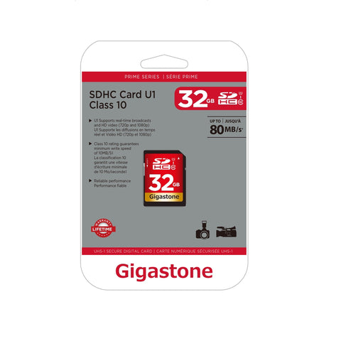 Gigastone 32 GB SDHC Flash Memory Card 1 pk