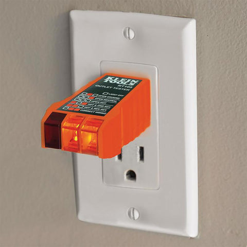 Klein Tools Dual Range Voltage Tester w/Receptacle Tester