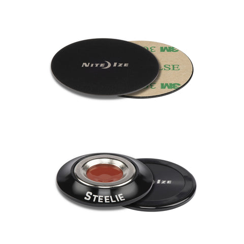 Nite Ize Black Ultra Strong Magnetic Socket and Metal Plate For All Mobile Devices