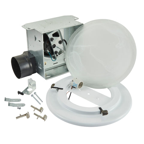Broan-NuTone Roomside 80 CFM 2.5 Sones Bathroom Exhaust Fan with Light