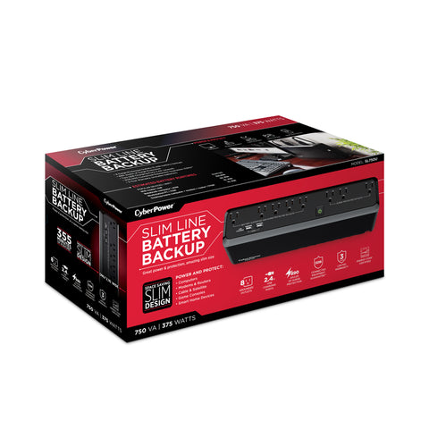 Monster Just Power It Up 2 ft. L 6 outlets Surge Protector Black 400 J