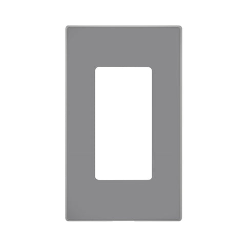 Leviton Decora Light Gray 1 gang Polycarbonate Decorator Screwless Wall Plate 1 pk