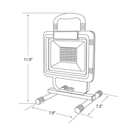 Feit Pro Series 2000 lm LED Corded Stand (H or Scissor) Work Light