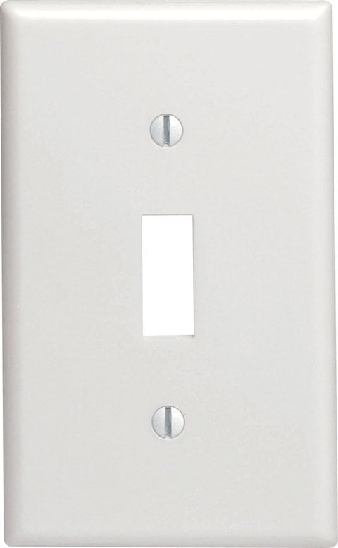 Leviton Midway 1 gang White Nylon Toggle Midsize Wall Plate 1 pk