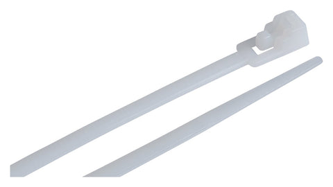 Gardner Bender Releasable 8 in. L White Cable Tie 25 pk