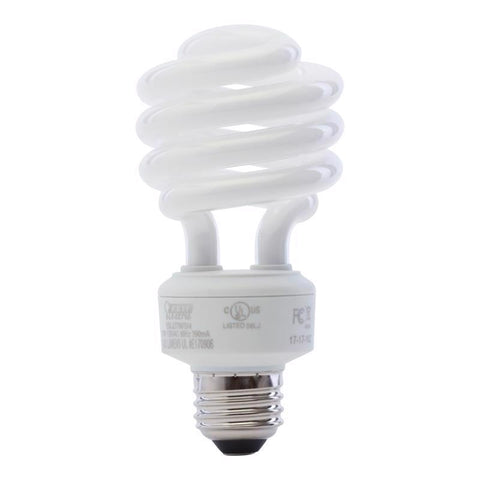Feit Electric ESL23TM/D/4 Compact Fluorescent Bulb, 23 W, Twist Lamp, E26 Medium Lamp Base, 1600 Lumens, Daylight Deluxe