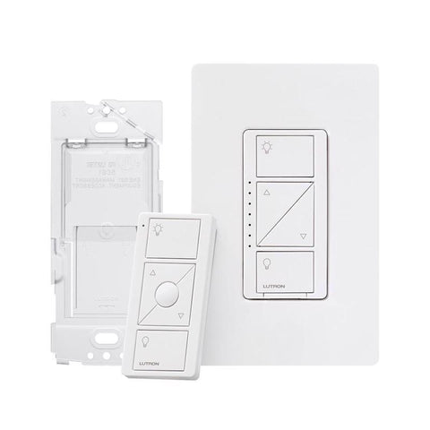 Lutron Caseta White 150 W 3-Way Smart-Enabled Dimmer Switch w/Remote Control 1 pk