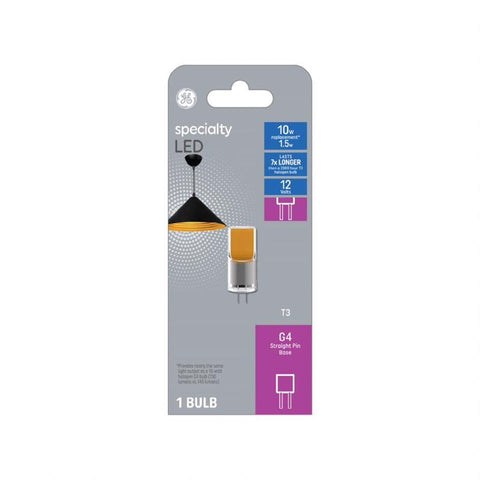 GE T3 G4 LED Bulb Warm White 10 Watt Equivalence 1 pk
