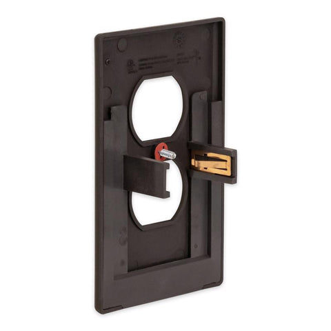 Westek LumiCover Aged Bronze 2 gang Plastic Duplex Nightlight Wall Plate 1 pk