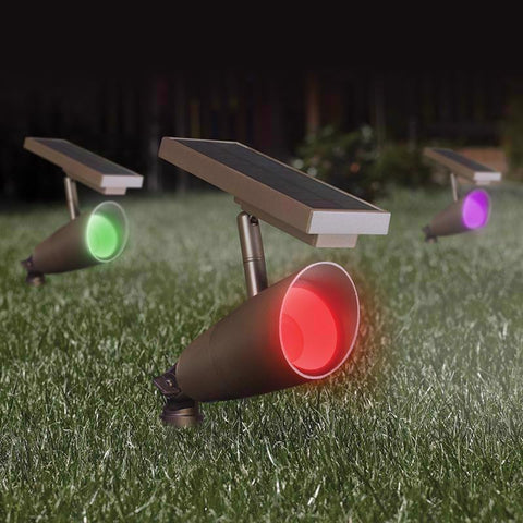 Feit OneSync Bronze Solar Powered/Remote LED Spotlight 1 pk
