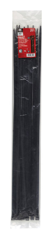 Gardner Bender Heavy-Duty 30 in. L Black Cable Tie 25 pk