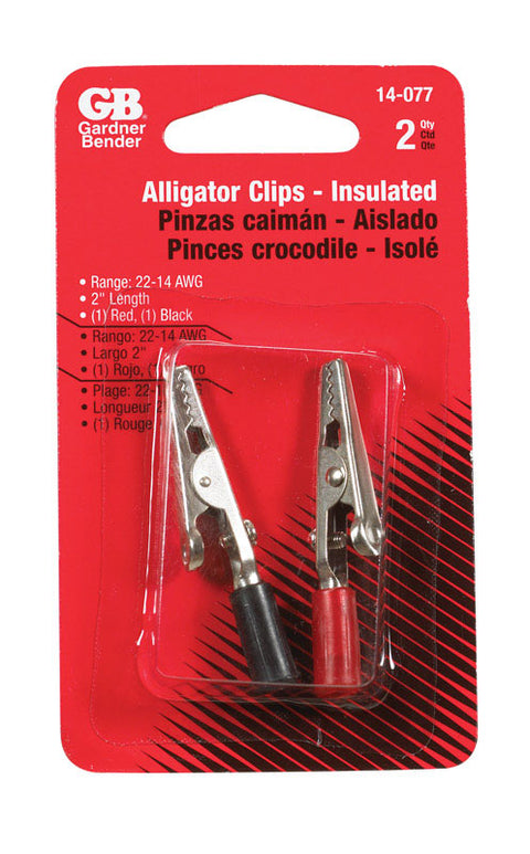 GB Alligator Clips Black/Red