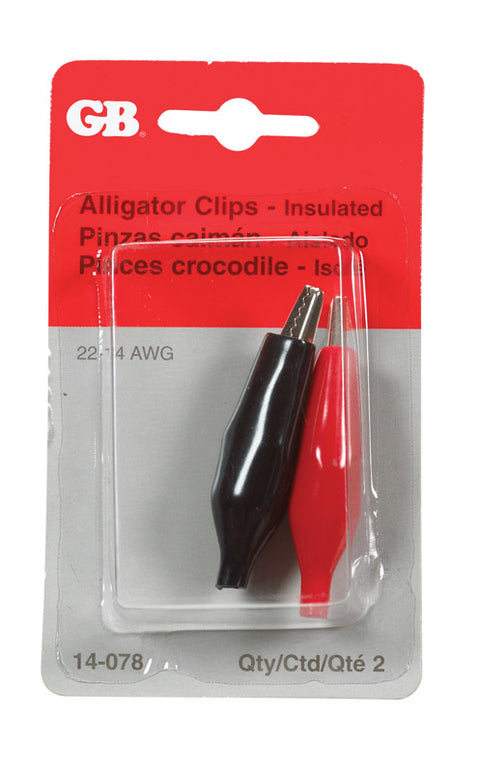 GB Alligator Clips Black/Red