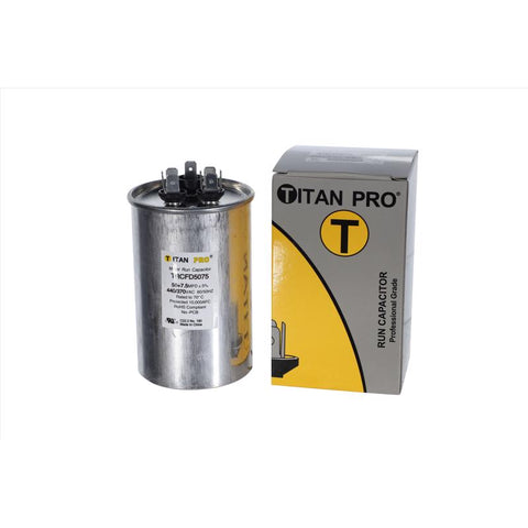 Titan Pro 50+7.5 MFD 440 V Round Run Capacitor