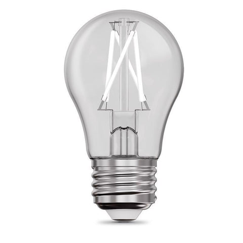 Feit White A15 E26 (Medium) Filament LED Bulb Daylight 25 Watt Equivalence 2 pk