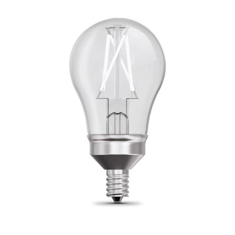 Feit White A15 E26 (Medium) Filament LED Bulb Soft White 75 Watt Equivalence 2 pk