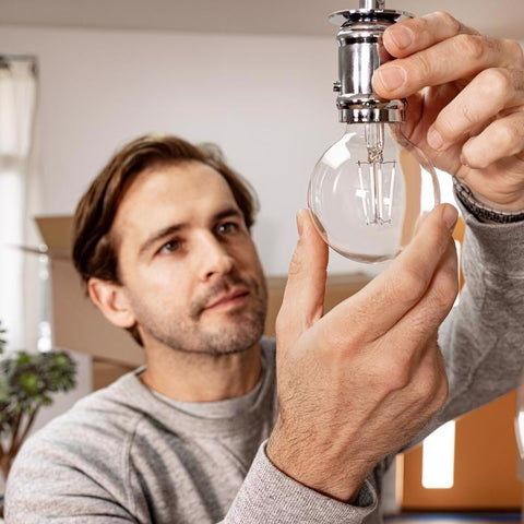 Feit White G16.5 E26 (Medium) Filament LED Bulb Soft White 60 Watt Equivalence 2 pk