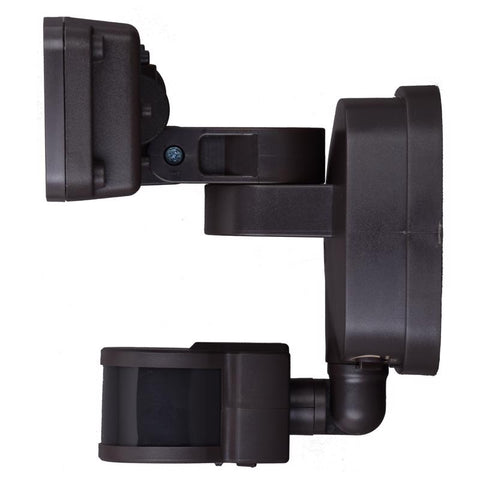 Dualux Motion-Sensing Hardwired LED Bronze Security Floodlight