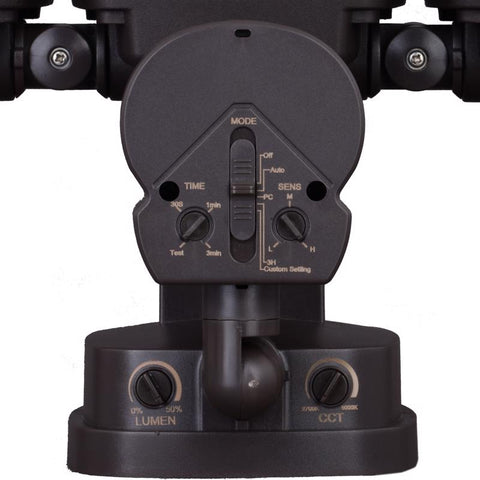 Dualux Motion-Sensing Hardwired LED Bronze Security Floodlight