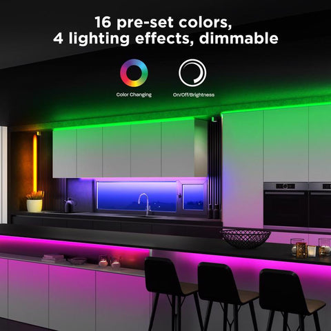 Feit LED 32 ft. L Color Changing Plug-In LED Tape Light 1 pk