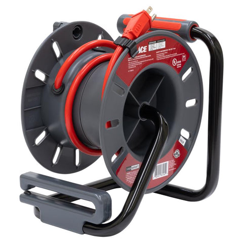 Ace 3 ft. L Plastic Cord Reel