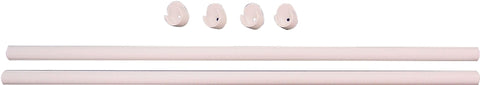 Easy Track RR1036 Wardrobe Rod, 1 in Dia, 35 in L, Steel