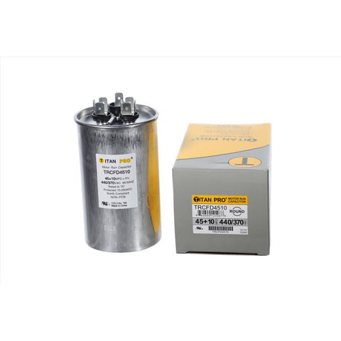 Titan Pro 45+10 MFD 440 V Round Run Capacitor