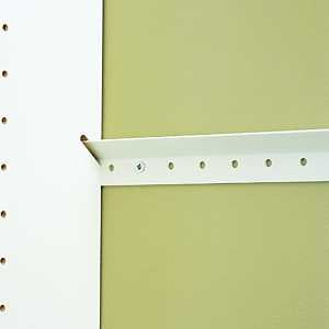 Easy Track RE1048 Rail, 14 ga Thick Material, 48 in W, Steel