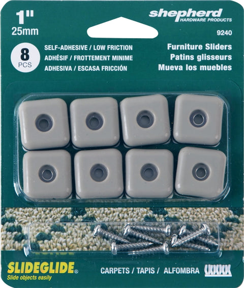 Shepherd Hardware 9240 Furniture Pad, 75 lb, Polyethylene, Tan, 8/PK