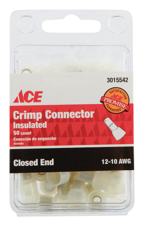 Ace Industrial Closed End Connector Nylon Clear 50