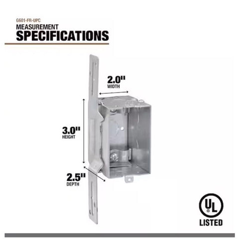 Southwire New and Old Work Rectangle Steel Electrical Box