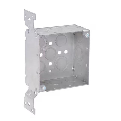 Southwire New and Old Work 30.3 cu in Square Galvanized Steel Electrical Box Silver