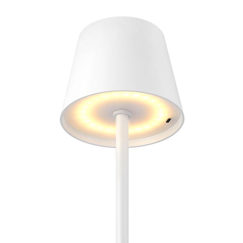 Globe Electric 15 in. Matte White Table Lamp