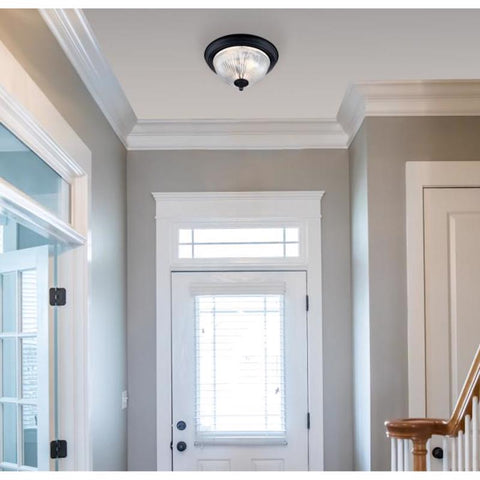 Westinghouse 6.25 in. H X 11 in. W X 11 in. L Matte Black Ceiling Fixture