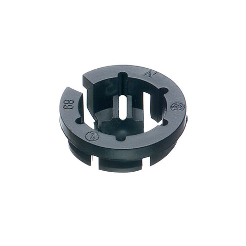 Arlington Black Button Push-In Connector Black 3/8 in. Dia. 10 pk