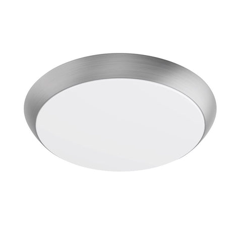 Feit 3 in. H X 11 in. W X 11 in. L Brushed Nickel White Ceiling Fixture