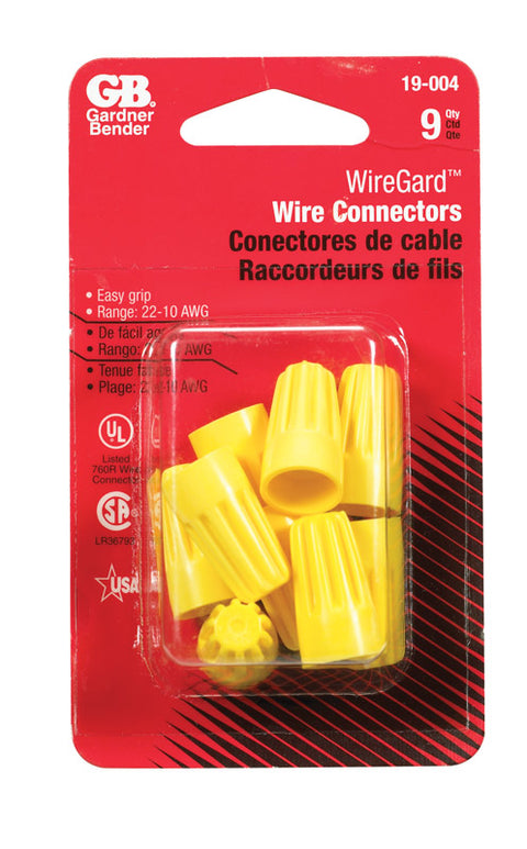 Wingguard Industrial Wire Connector Thermoplastic Yellow 9