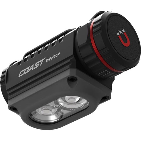 Coast WPH20R 2000 lm Black/Gray LED Rechargeable Head Lamp