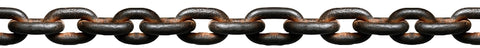 Baron HT4338P High-Test Chain, 3/8 in, 63 ft L, 5400 lb Working Load, 43 Grade