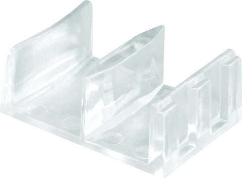 Prime-Line M 6058 Door Guide, 5/8 in L x 1 in W Dimensions, Plastic, Clear
