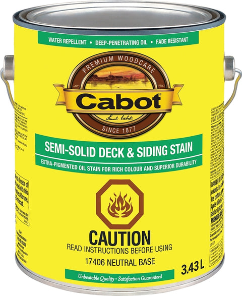 Cabot 17400 Series 17406C Deck and Siding Stain, Pack of 4