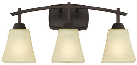 Westinghouse 63075 Indoor Wall Fixture, 60 W, 3-Lamp, Oil-Rubbed Bronze Fixture