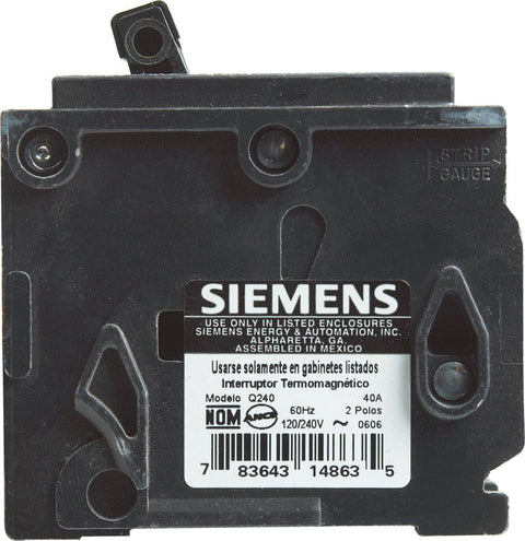 Siemens HomeLine Double Pole 40 amps Circuit Breaker