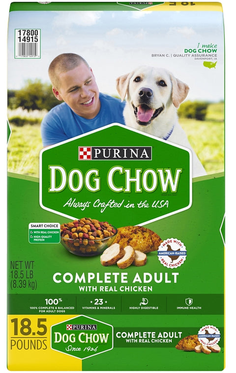 Purina 1780014915 Dog Food, Solid, Chicken, 18.5 lb Bag