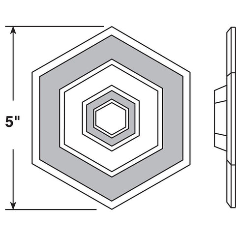 Prime-Line U 9140 Hexagon Protector, Vinyl