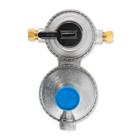 Camco USA 59005 Double-Stage Propane Regulator, 1/4 x 3/8 in Connection, 5 in L Hose